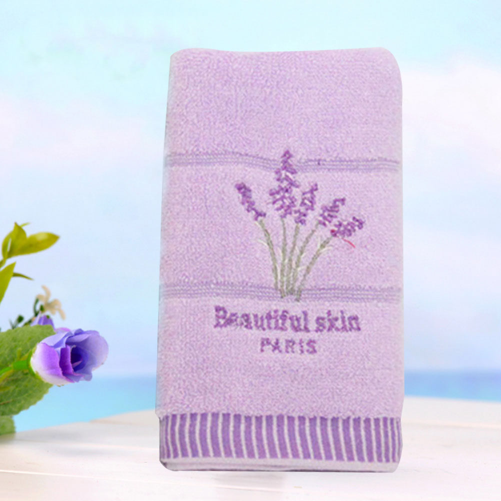 Home Textiles Pakistan - Лавандовые хлопковые полотенца фиолетового цвета, мягкие,