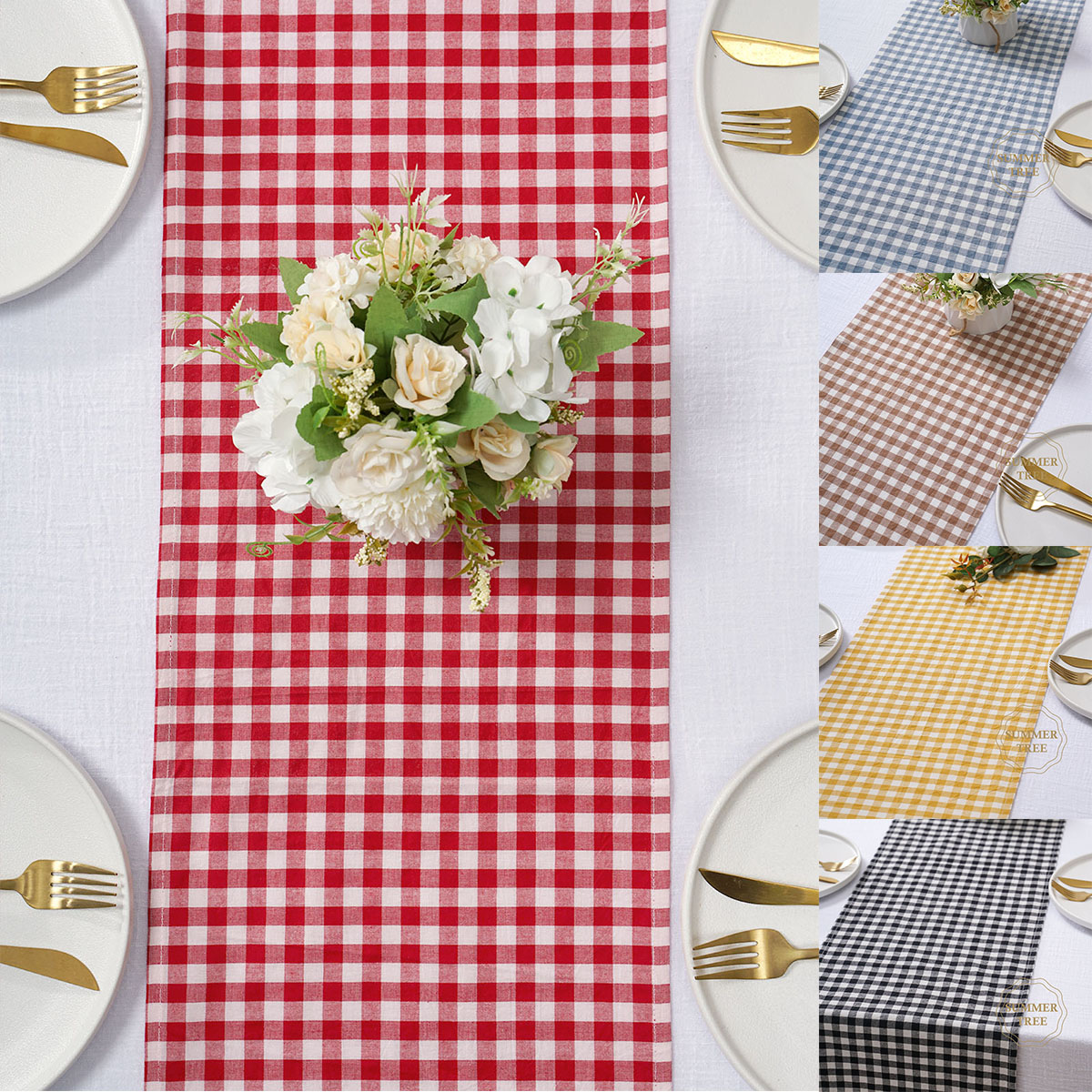 Home Textiles Plaid - Дорожка на стол в деревенском стиле