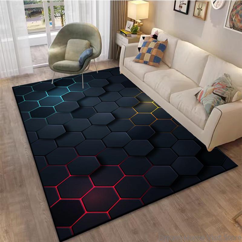 3D-ковер с геометрическим абст – обзор и цена Home Textiles Plaid